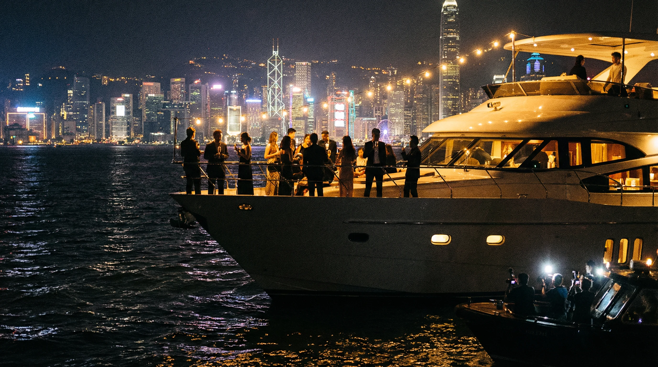 维港豪华游艇派对明星聚会现场